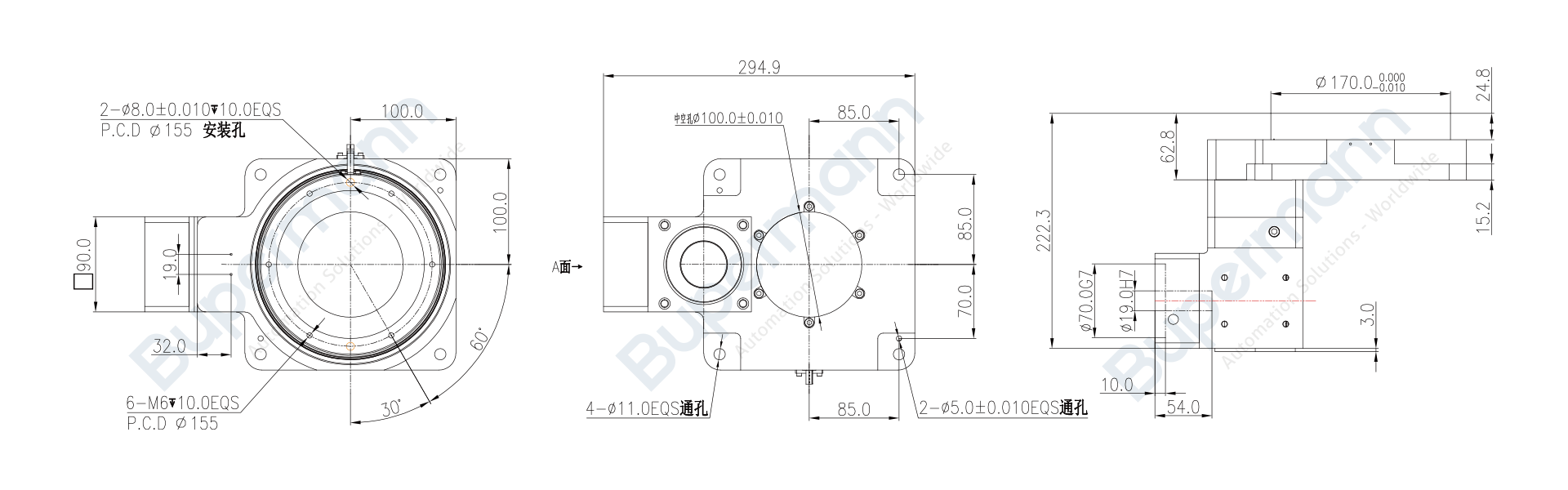 BPHPR200中空旋转平台安装图纸.png BPHPR200中空旋转平台安装图纸.png